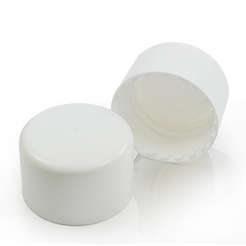 24mm Smooth White Screw Cap