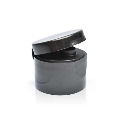 24mm Black Flip-Top Cap