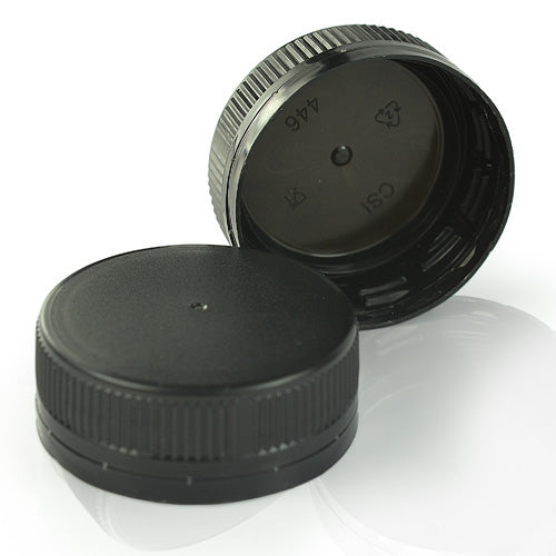 38mm Black T/E Juice Bottle Cap 