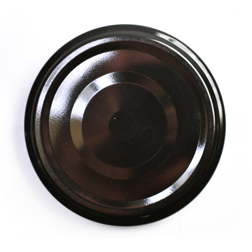 63mm Black Buttoned Twist-Off Lid